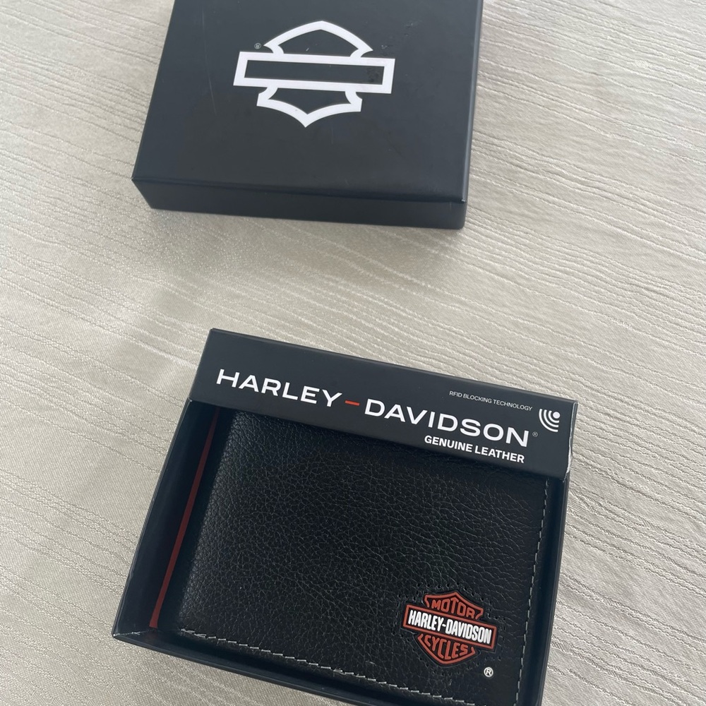 Harley-Davidson Black Leather Wallet